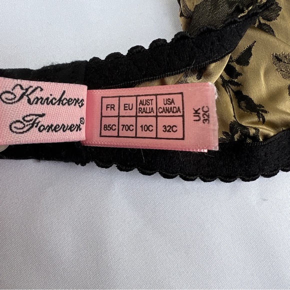 Agent Provocateur Leoni Gold and Bronze Jaquard Balconette Bra, 32C - Picture 15 of 16